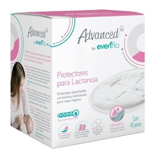 Protectores Para Lactancia Evenflo Absorgel 40 Pzas