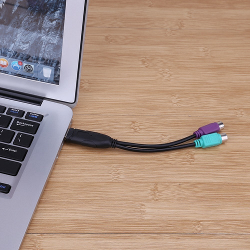 Cable Adaptador Ps/2 Teclado Y Mouse 2 Entradas A Usb 2.0