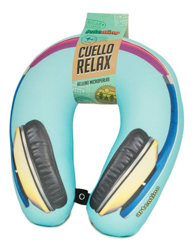 Almohada Cuello Viaje Relax Hombre Auricular Retro Colgante