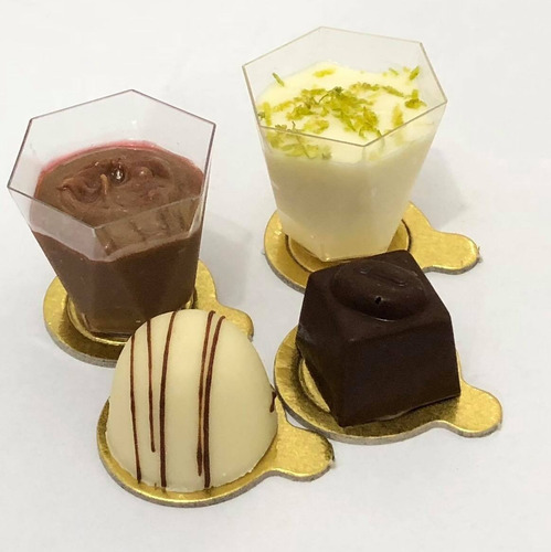 Imagem 2 de 10 de Kit 500 Base Brigadeiro Gourmet Doces Casamento P 3,5 Cm
