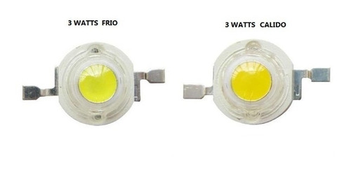 Led Potencia 3 Watts Blanco Frio Smd Power Led 3.3v 5 Pcs