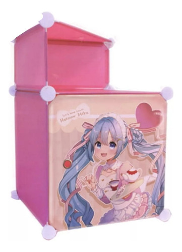 Hatsune Miku Rack Organizador Con Puerta 54cm