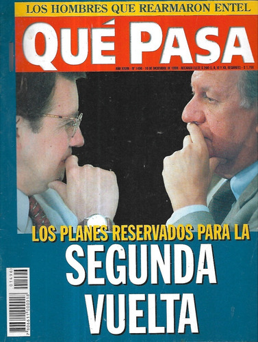 Revista Qué Pasa 1496 / 10 Diciembre 1999 / Planes 2° Vuelta