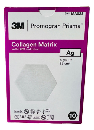 Promogran Prisma Matrix 5x5cm Caja 10 Pz, No Fact Blanco
