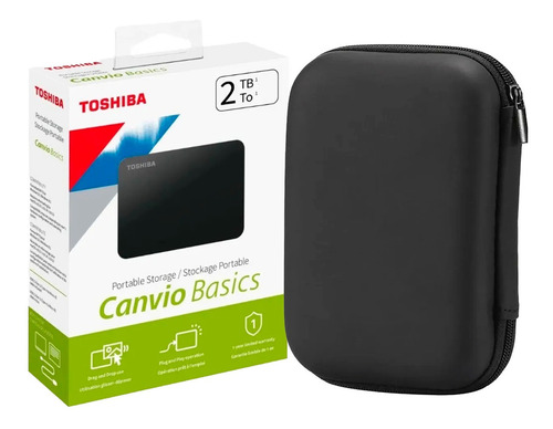 Disco Duro Externo Toshiba 2tb Protector Portátil 