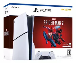Consola Ps5 Slim Con Lector De Disco Bundle Spider Man 2