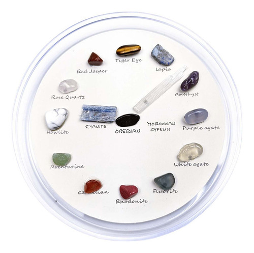 Piedra De Ágata De Cristal Natural X, 15 Tipos De Muestras,