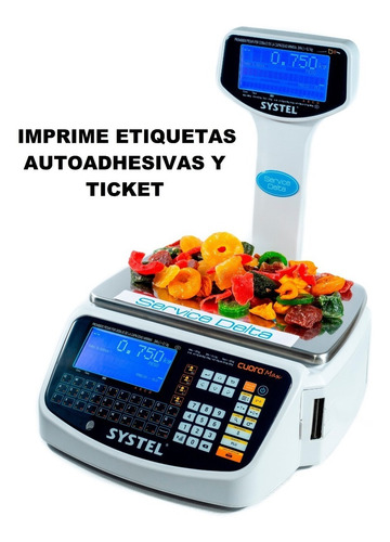 Imagen 1 de 8 de Balanza Digital Systel Cuora 30 Kg Max Usb Bateria Service Delta