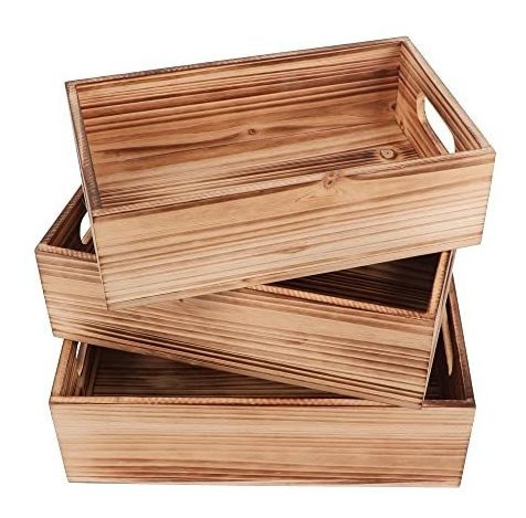 Phoenancee Cajas De Madera Para Exhibir, Cajas Decorativas D