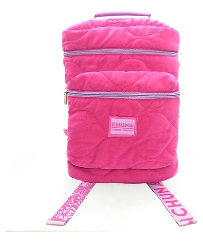 Mochila Matera Bolso Matero Chuna Dublin Ondas Fucsia