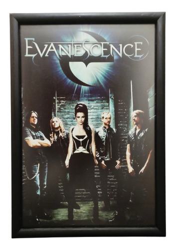Evanescence _ Poster Enmarcado 50 X 35 Cms