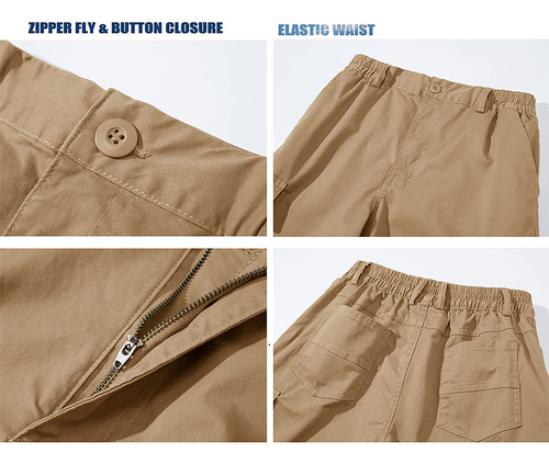Pantalones Cortos Planos Cavva Para Hombre, Cintura Elástica