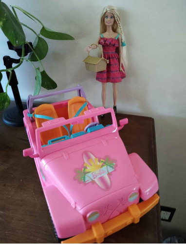 Barbie Jeep De Playa Cruiser Malibú 2008 De Colección