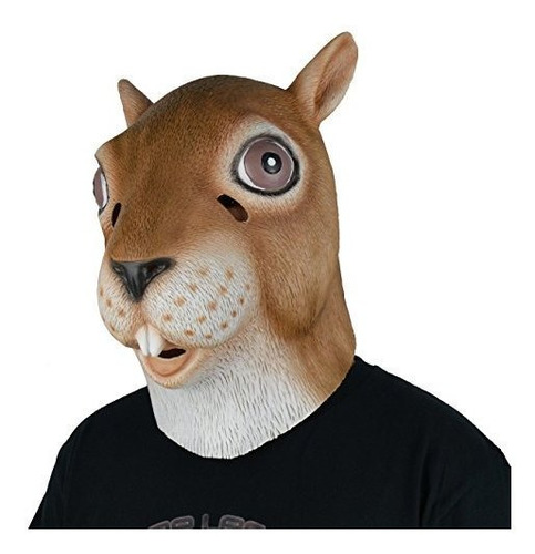 Larpgears Ardilla Látex Máscara Animal Máscara Cabeza Comple