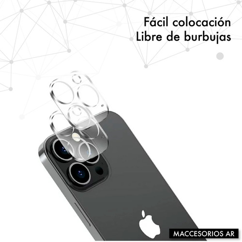 Imagen 5 de 10 de Vidrio Templado Para Cámara - Compatible iPhone 13 Pro Max