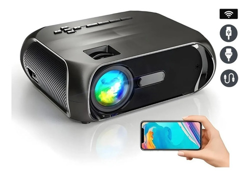 Kit 13 Unidades Projetor T7 Espelhamento Wi-fi 4000 Lumens