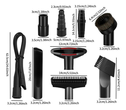 9 Peças Acessórios De Vácuo De 32 Mm E 35 Mm