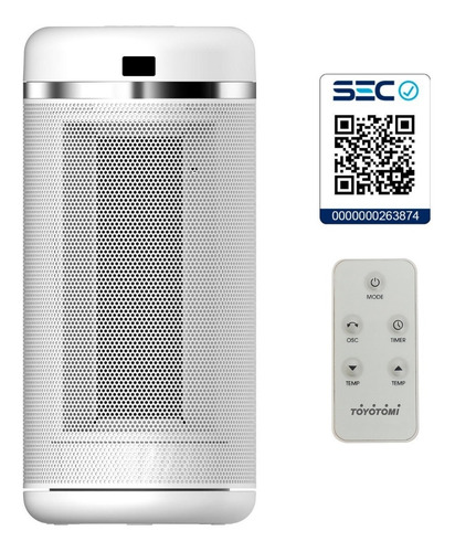 Termoventilador Toyotomi Mh2088 Swing Termostato Timer 40m2