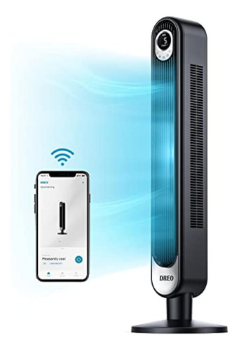 Ventilador De Torre Dreo Con Wifi Control Por Voz Negro