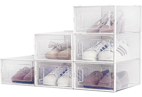 Imagen 2 de 10 de Caja Para Zapatos Plegable Transparente Xl