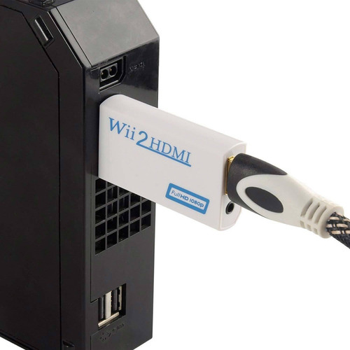 Imagen 2 de 10 de Adaptador Nintendo Wii A Hdmi Full Hd C/audio Conversor Gtía