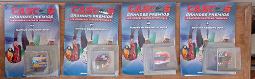 Pack 4 Cascos F1 Incluye Revistas Escala 1:5 Colección