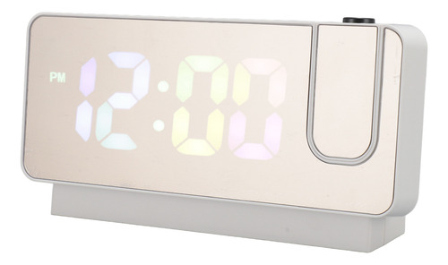 Reloj Despertador De Proyección, Brillo Ajustable, Número Co