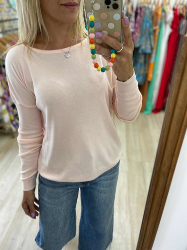 Imagen 5 de 10 de Sweaters De Hilo Colores Mujer The Big Shop