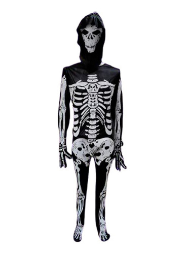 Disfraz Inspirado Calavera Skull Adulto Halloween Accesorio Dia De Muertos Personaje Terror Fiesta Noviembre