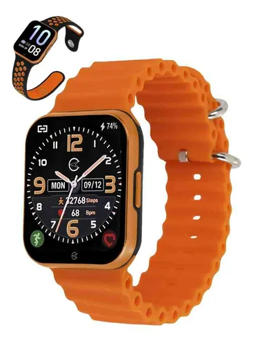 Reloj inteligente Champion Orange CH50033o bisel color negro y