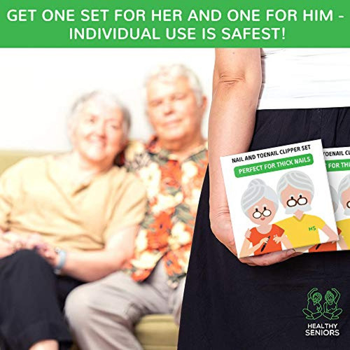 Imagen 6 de 6 de Healthy Seniors Juego Completo De Cortaúñas Y Uñas De Los