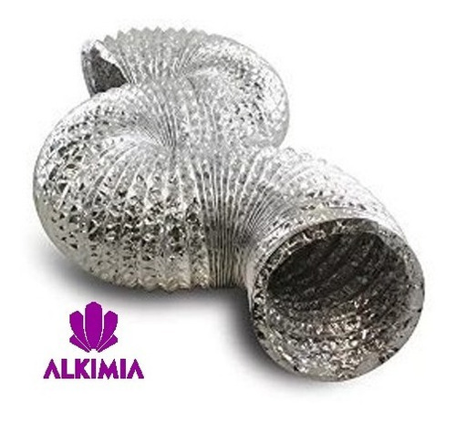 Ducto Flexible Metalizado Para Extractor 4´. 7 Metros