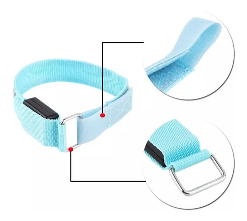 Imagen 3 de 6 de Banda Luminosa Reflectiva Recargable Para Bicicletas, Correr