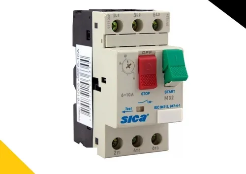 Guardamotor Protector M32 Trifasico Reg 6 A 10 Amp Sica