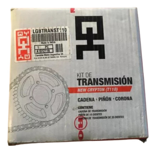 Kit Transmisión Original Completo Yamaha 110 New Crypton