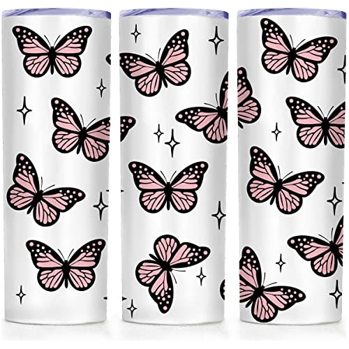 Athand Butterflies Tumblers Acero Inoxidable Hermoso Bknnw