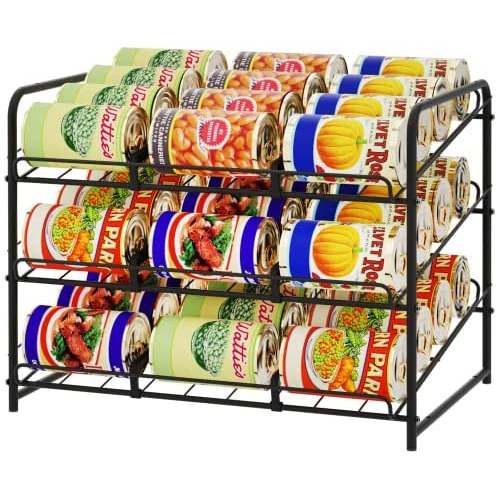 Can Rack Organizer, Stackable Can Storage Dispenser Hol...