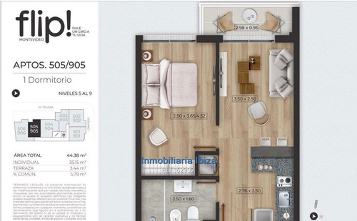 Imagen 11 de 15 de Cordón Sur Proyecto 1 Dormitorio Desde U$d 124.500