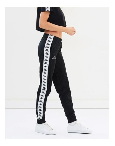 Pantalón Kappa Original - Banda 222 Wrastoria - Mujer Negro