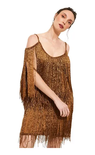 Vestido Flecos Charleston MercadoLibre