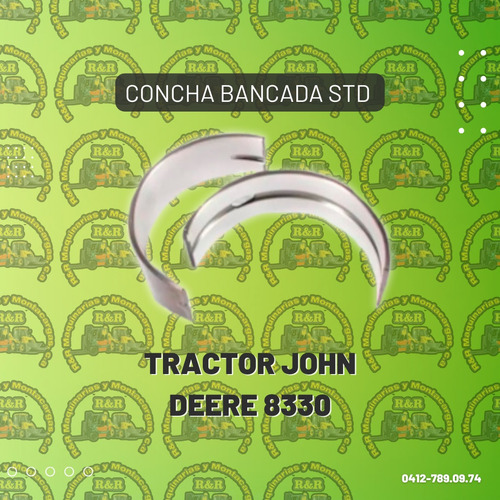 Concha Bancada Std Para Tractor John Deere 8330