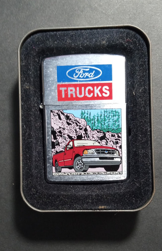 Encendedor Zippo. Ford Trucks. Perfecto Estado. En Caja (Usado)
