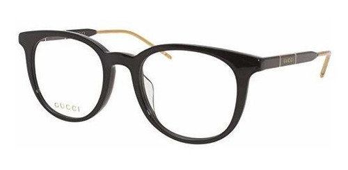 Montura - Gucci Gg0850ok 005 Eyeglasses Men's Black-brown-go