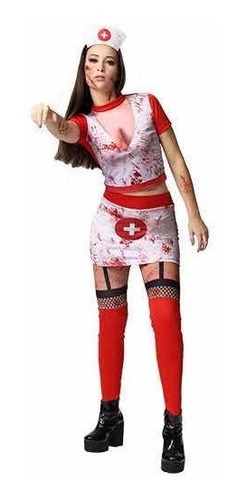 Fantasia Halloween Enfermeira Zumbi Adulto