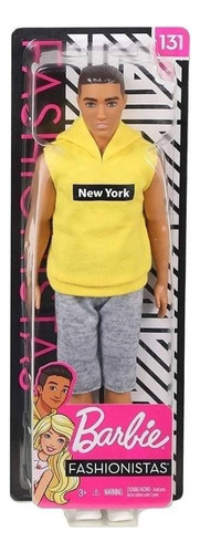 Boneco Ken Fashionista Nan Barbie Bermuda Articulado Mattel