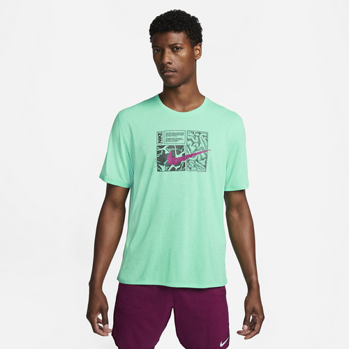 Polo Nike Dri-fit Deportivo De Running Para Hombre Ad440