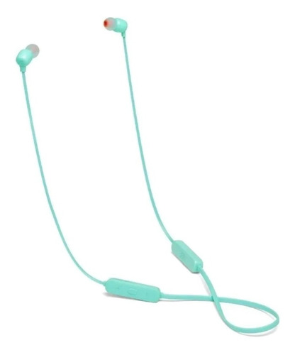 Fone de ouvido in-ear sem fio JBL Tune 115BT verde-azulado