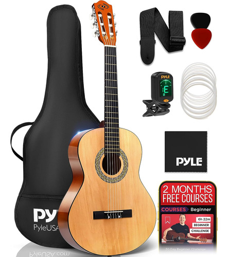 Kit De Guitarra Acústica Para Principiantes, Instrumento De 