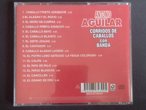 Cd Antonio Aguilar Corridos De Caballos Con Banda (Usado)