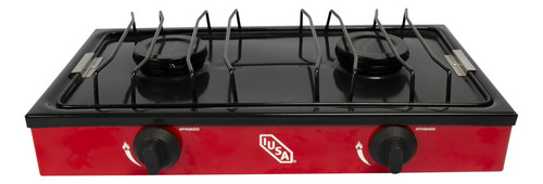 Parrilla Estándar A Gas Lp 2 Quemadores Color Rojo Iusa